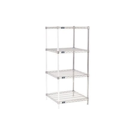 Global Equipment Nexel    Chrome Wire Shelving Add-On - 24"W x 24"D x 63"H A24246C